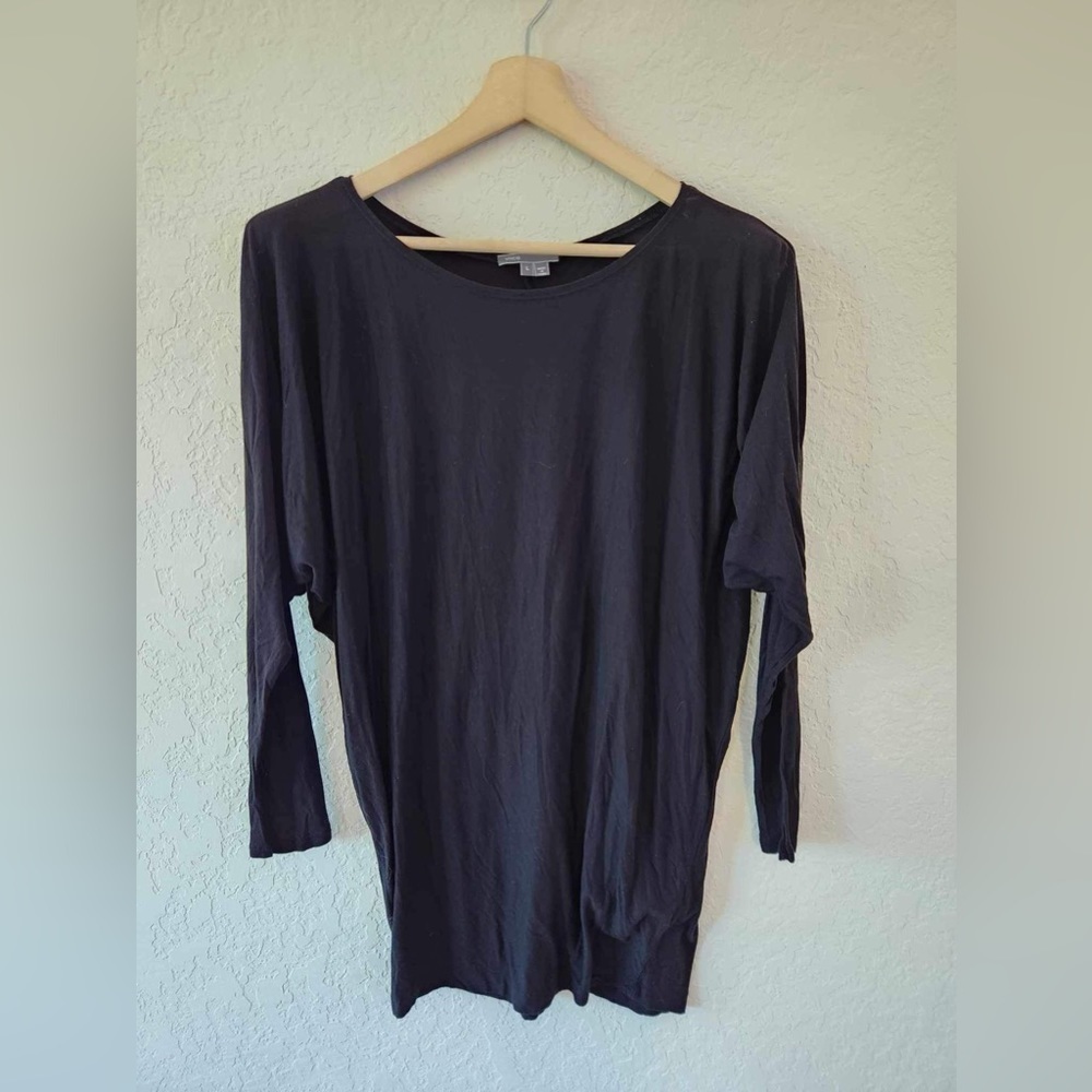 Vince Black oversized Blouse long sleeve Size Large